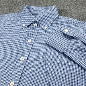Proper Cloth Dress Shirt Mens 15.5 34 XL Button Down Micro Check Business Casual